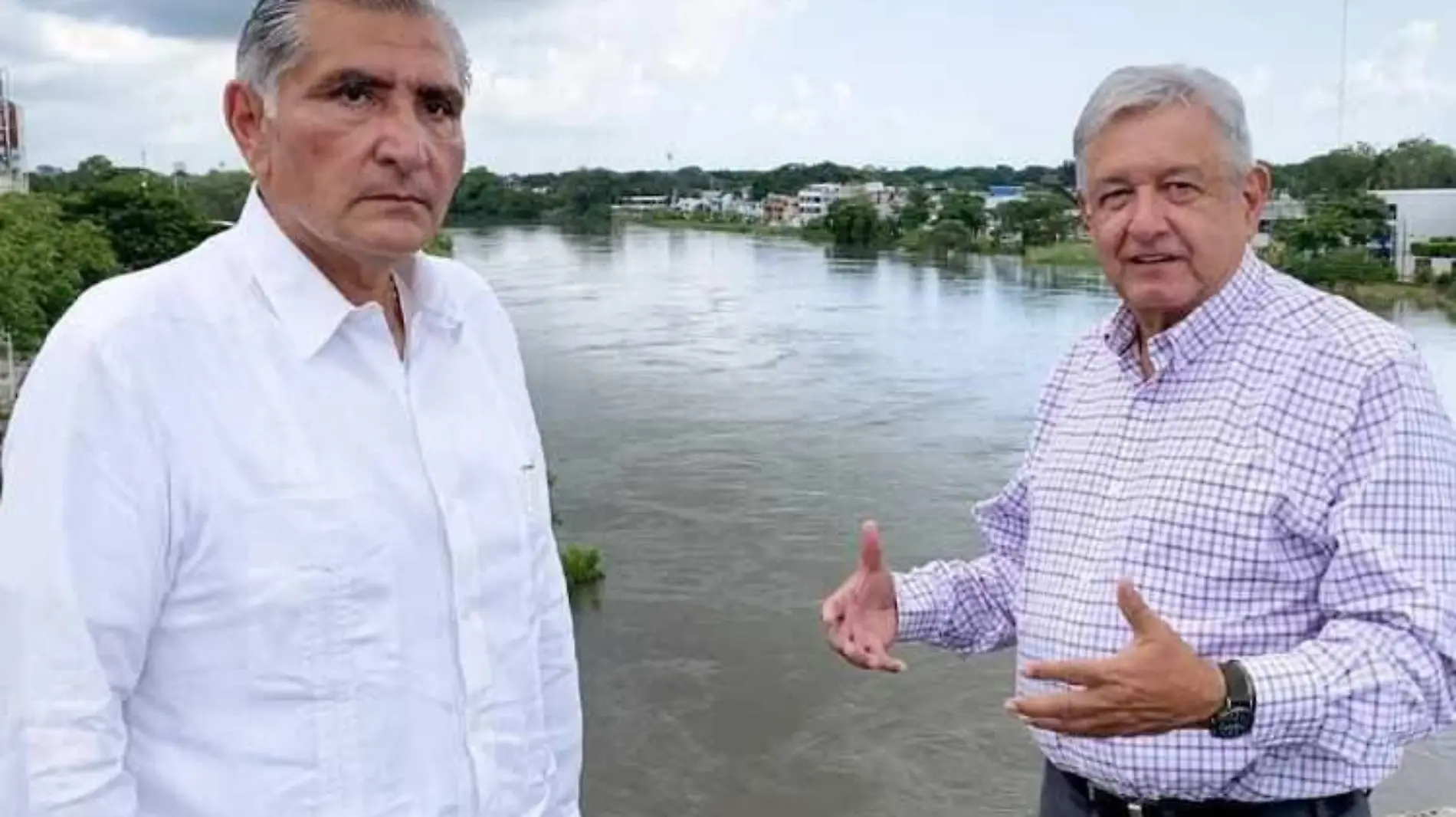 Adan Augusto con Andres Manuel Lopez Obrador